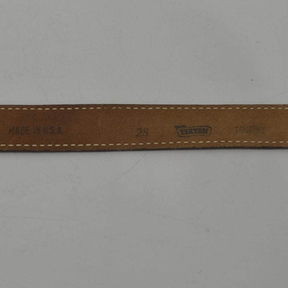 TexTan Women's Western Cowgirl Brown Leather Belt Boho Sz 28 - Picture 5 of 14